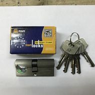 Цилиндровый механизм MSM Locks, никель Простой ключ-ключ N60 мм