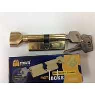 Цилиндровый механизм MSM Locks, латунь Простой ключ-вертушка NW60 мм