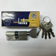 Цилиндровый механизм MSM Locks, никель Простой ключ-вертушка NW70 мм