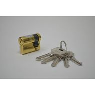 Цилиндровый механизм MSM Locks, латунь Простой ключ-ключ N30/10 мм