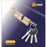 Цилиндровый механизм MSM Locks, латунь Перфорированный ключ-вертушка CW55/45 мм
