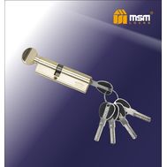 Цилиндровый механизм MSM Locks Перфорированный ключ-вертушка CW40/60mm PB (латунь)