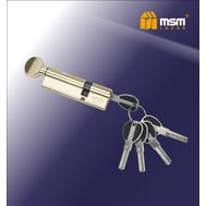Цилиндровый механизм MSM Locks Перфорированный ключ-вертушка CW65/35mm PB (латунь)