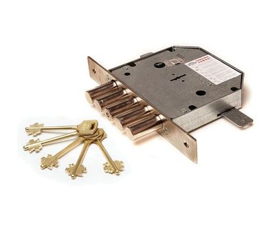 Замок врезной Эльбор Гранит 2-52 Б/Планк.,Б/компл.+ накл.(1.06.02.5.5.1.) ВТ 5кл.