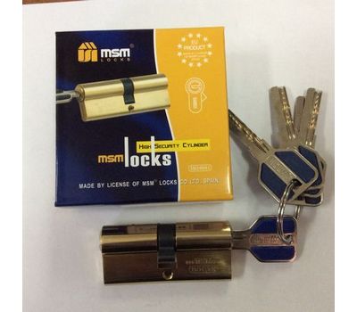 Цилиндровый механизм MSM Locks, латунь Перфорированный ключ-ключ С70 мм